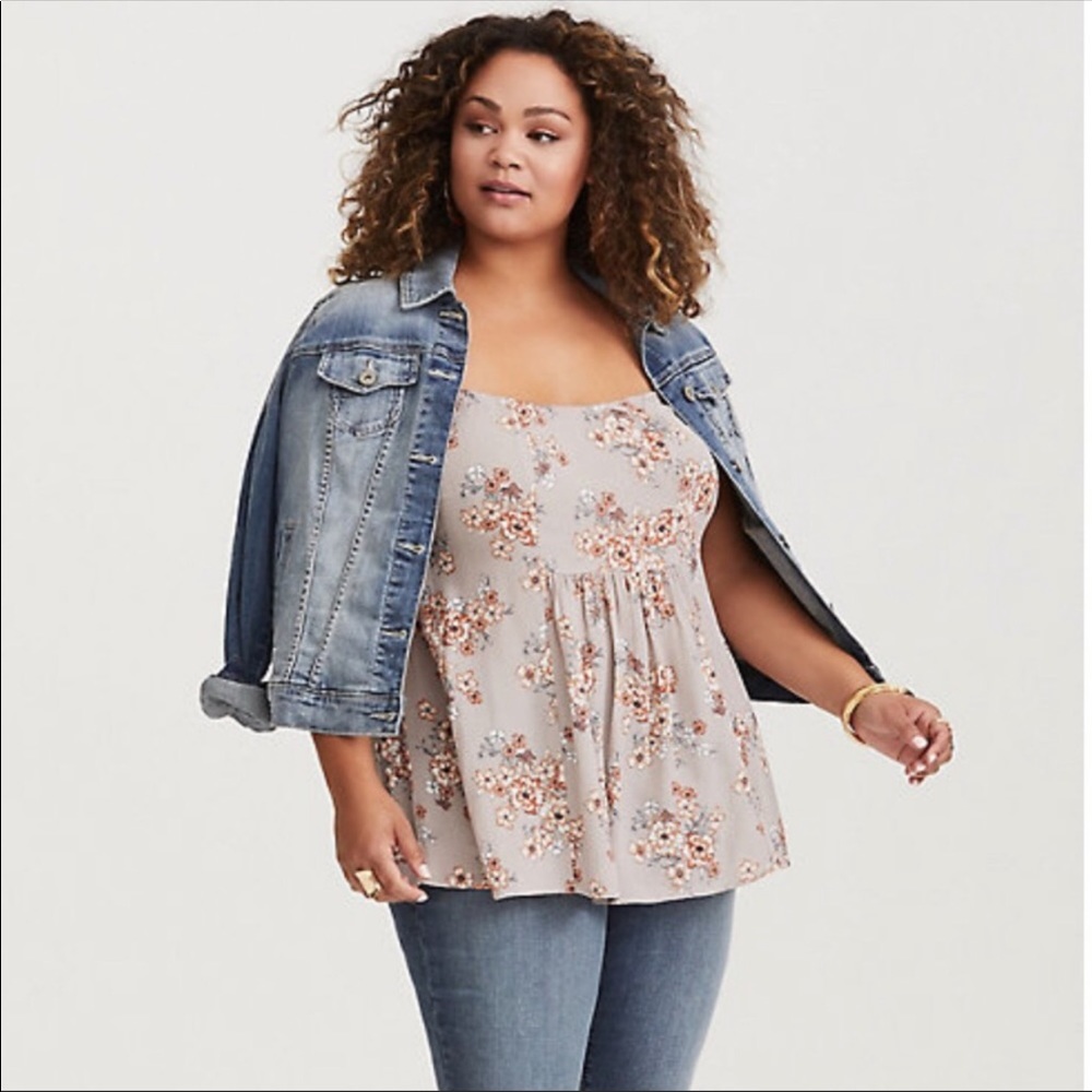 Torrid Walnut Floral Gauze Camo Sz 0 EUC - Picture 2 of 7